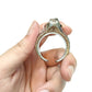 Sexy Lady Steel Slave Male Cock Ring