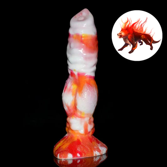 Silicone Wolf Animal Dildo Dog Fake Penis