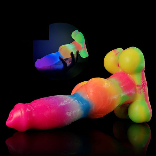 13 Colors Glow In Dark Big Dildo Soft Silicone