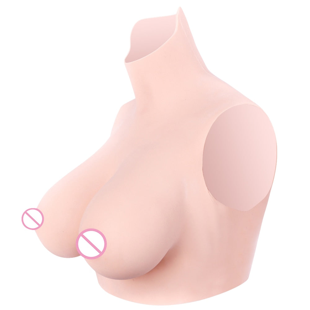 5th No Oil Breastplate Silicone Breast Forms