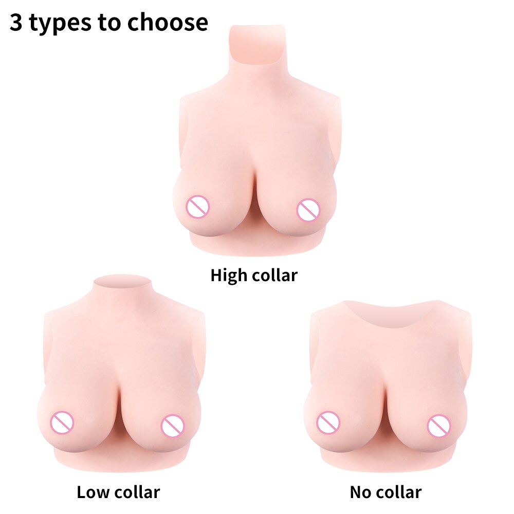 5th No Oil Breastplate Silicone Breast Forms