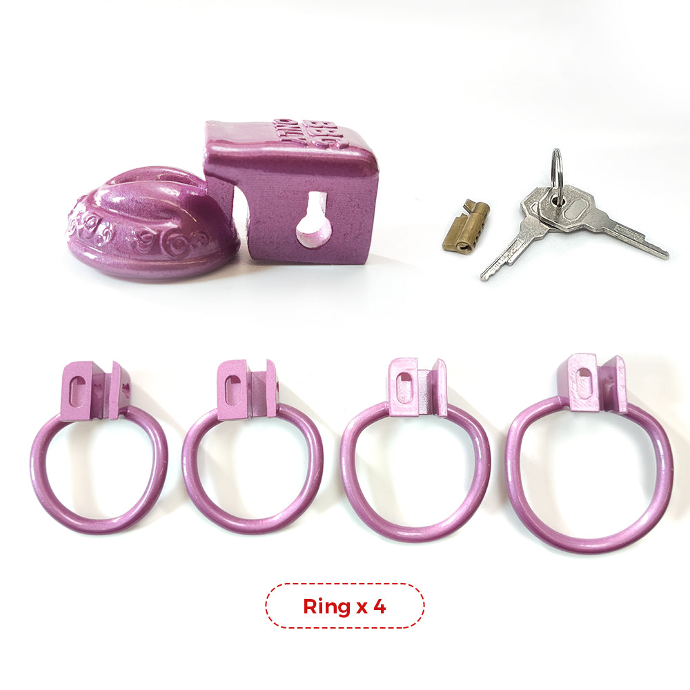 CDTS BBC Purple Pussy Vaginal Cock Cage 4Rings – GXLOCK Store