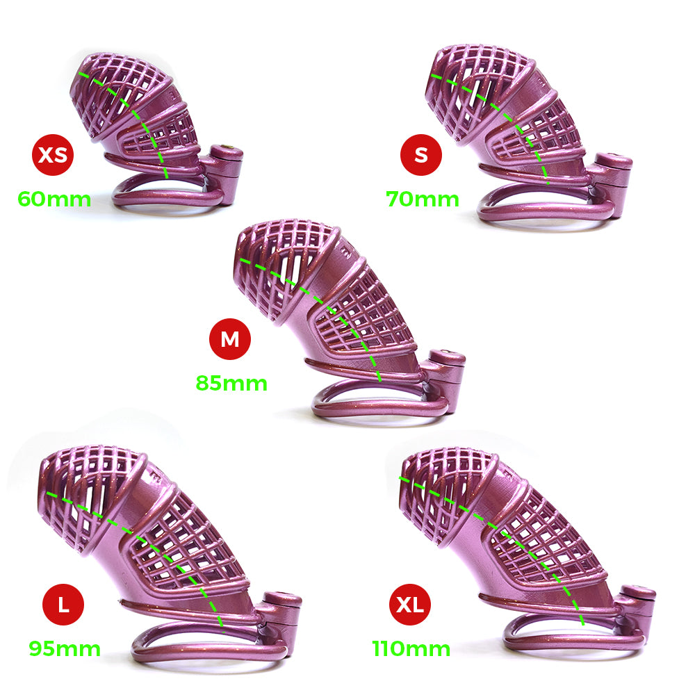 3Rings Reticular Chastity Cage BDSM Device