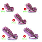 2 Penis Rings Purple Spiked BDSM Cock Cage