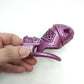 BDSM Shackles Purple Sissy Chastity Cage