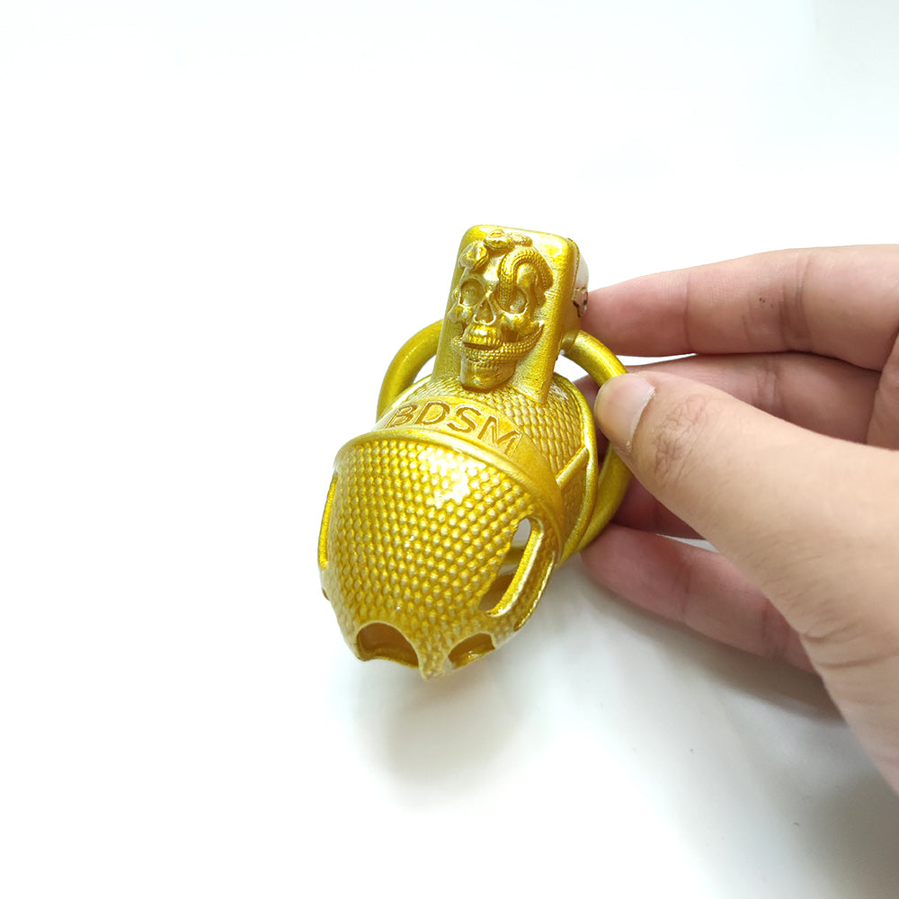 Golden Color Snake Cock Cage