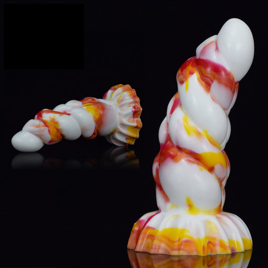 Colorful Silicone Bumps Fantasy Dildo