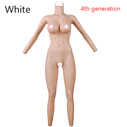 7th No Oil Fake Vagina Silicone Breasts Bodysuit