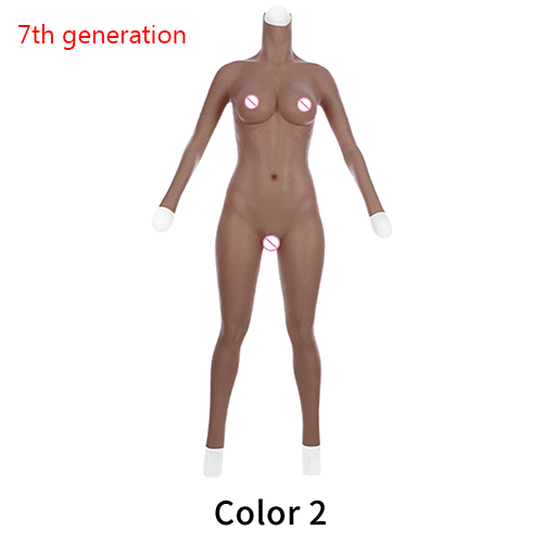 7th No Oil Fake Vagina Silicone Breasts Bodysuit