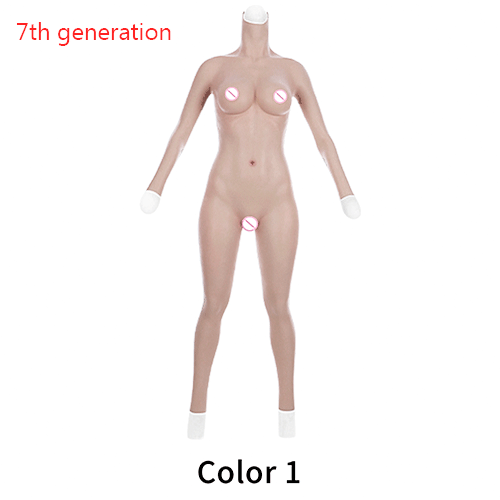 7th No Oil Fake Vagina Silicone Breasts Bodysuit