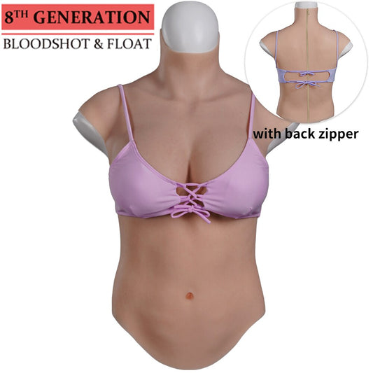 8th L-F Back Zipper Silicone Fake Chest