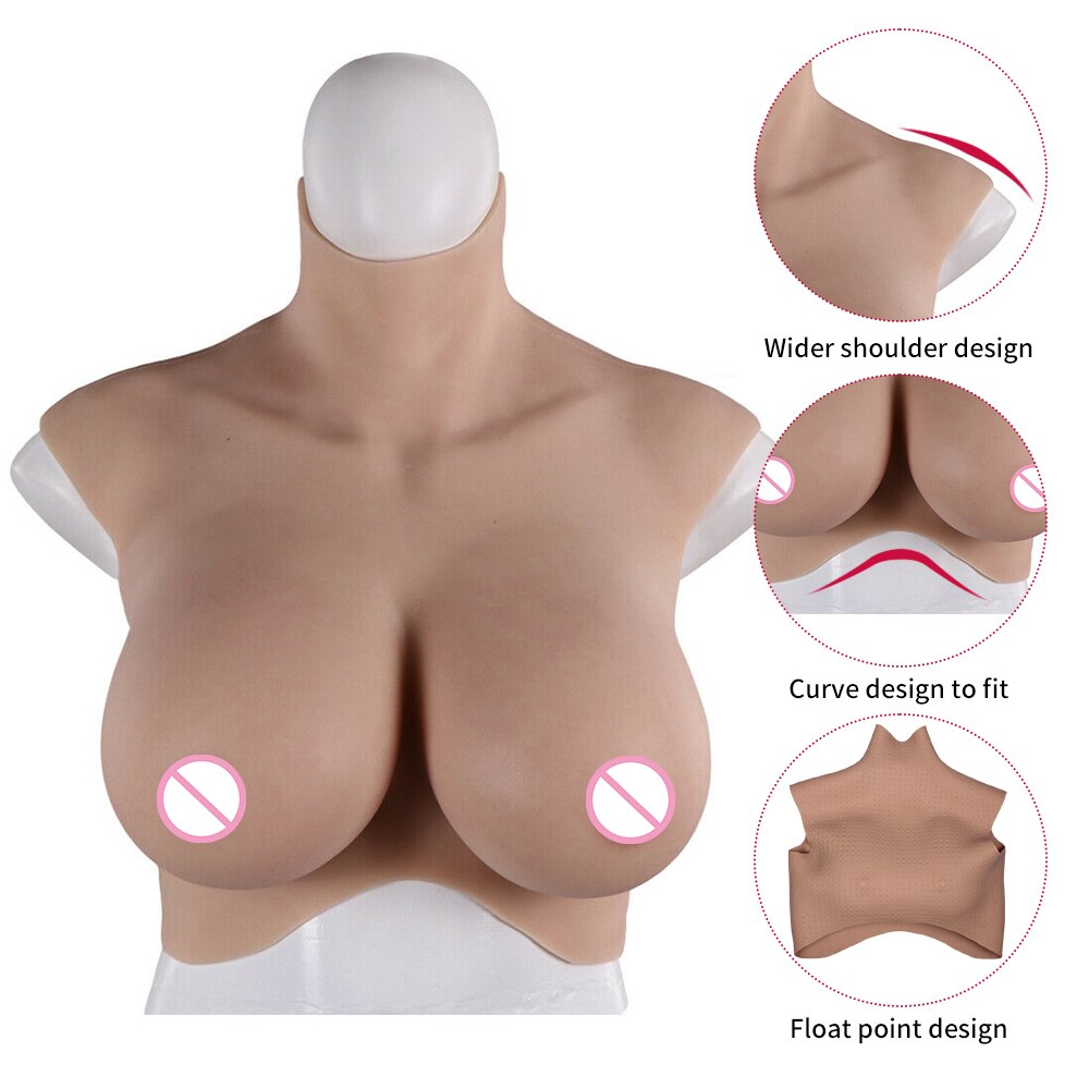 8th Crossdresser Silicone Breast Forms No Mudline