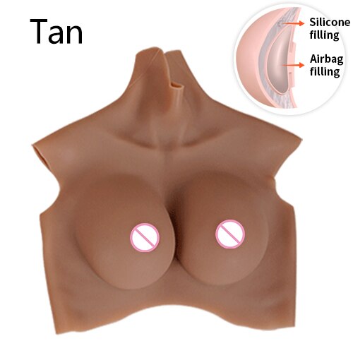 8th Crossdresser Silicone Breast Forms No Mudline