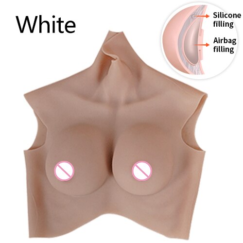 8th Crossdresser Silicone Breast Forms No Mudline