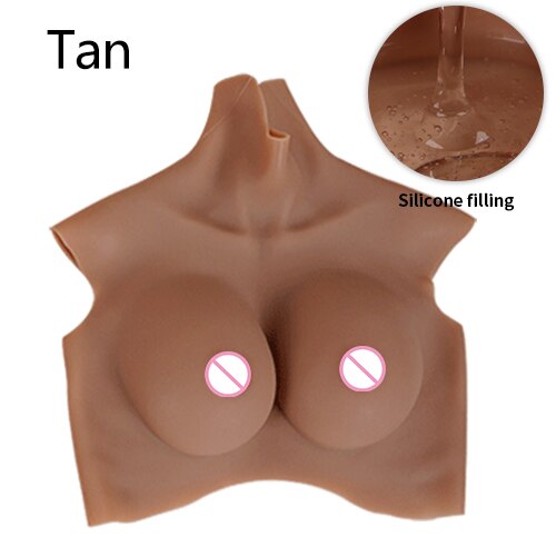 8th Crossdresser Silicone Breast Forms No Mudline