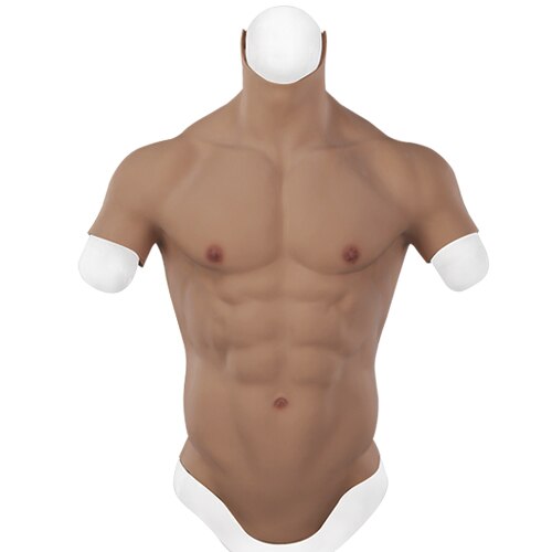 Cosplay Fake Muscle Male Silicone Chest