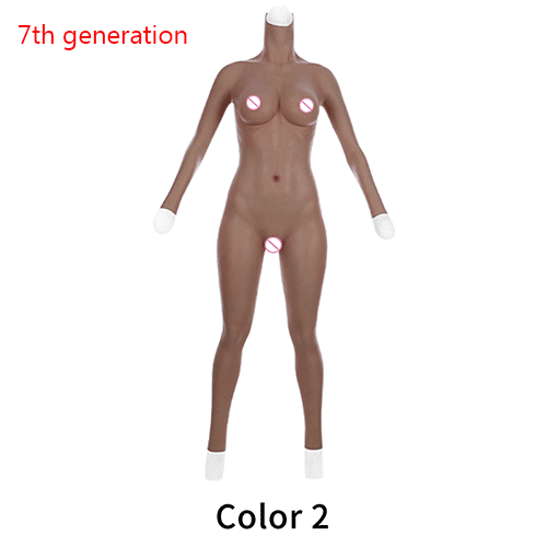 Silicone Bodysuit 7th Fake Pussy Panties With Fake Boobs