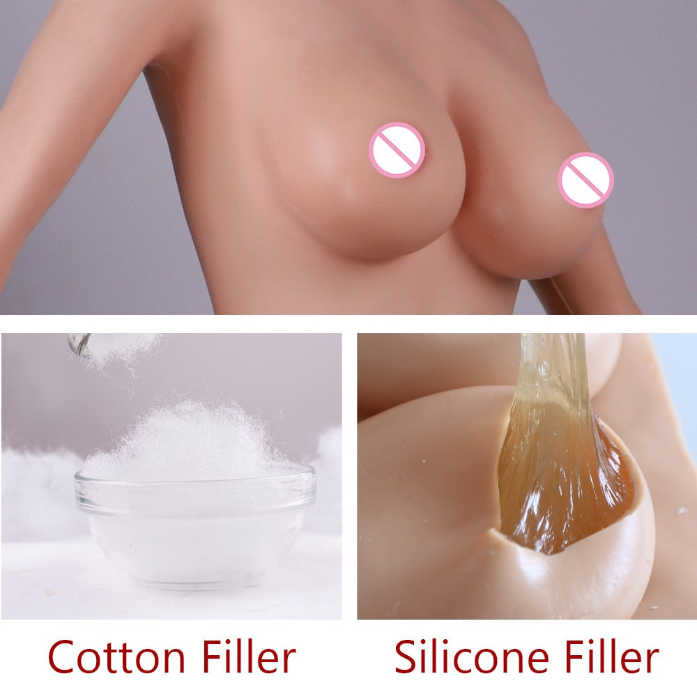 Silicone Vagina Underwear With Breast Plate Fake Pussy