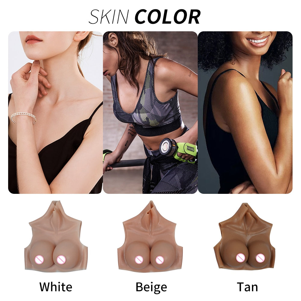 Silicone False Chest Crossdresser Cosplay Fake