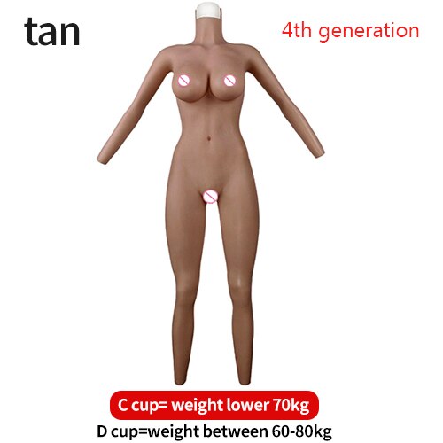 Crossdresser Silicone Prostheses Female Bodysuit