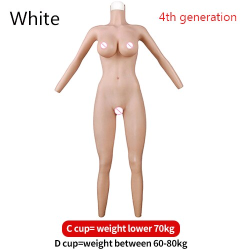 Crossdresser Silicone Prostheses Female Bodysuit