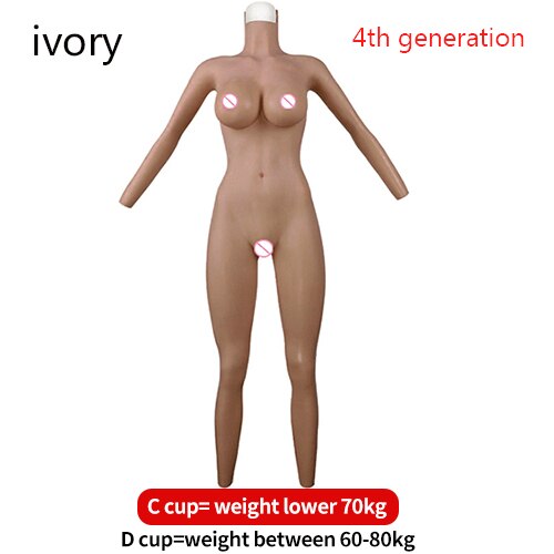 Crossdresser Silicone Prostheses Female Bodysuit