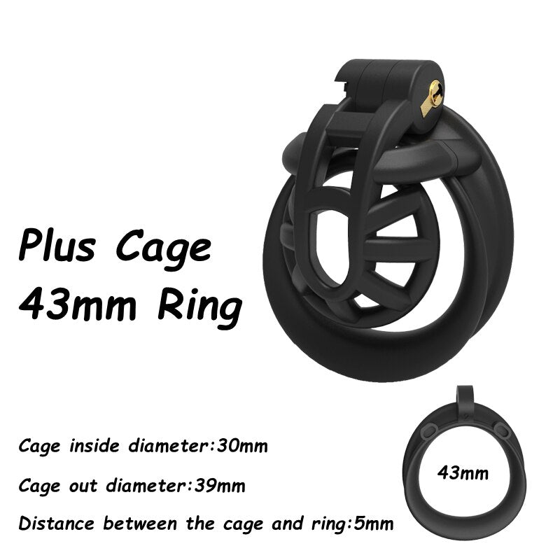 BDSM Male Chastity Device Penis Ring Lock