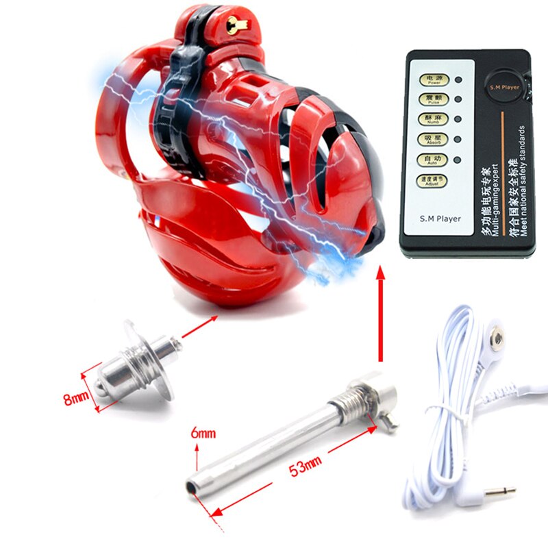 BDSM Electric Shock Chastity Devices