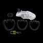BDSM 3Rings Male Chastity Cage With Lock