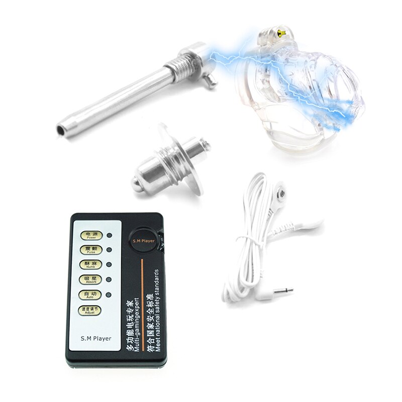 BDSM Electric Shock Chastity Devices