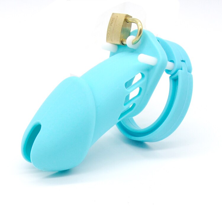 Silicone BDSM Cock Cage With 5Rings