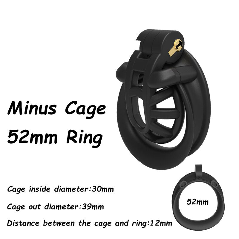 BDSM Male Chastity Device Penis Ring Lock