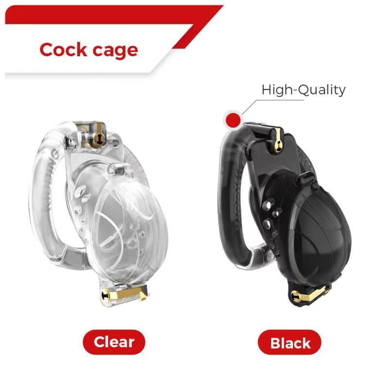 Mamba Lock Bondage Chastity Cage 4Rings