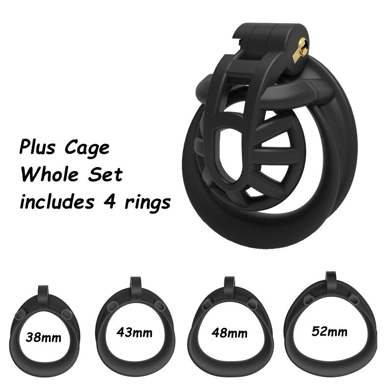 BDSM Male Chastity Device Penis Ring Lock