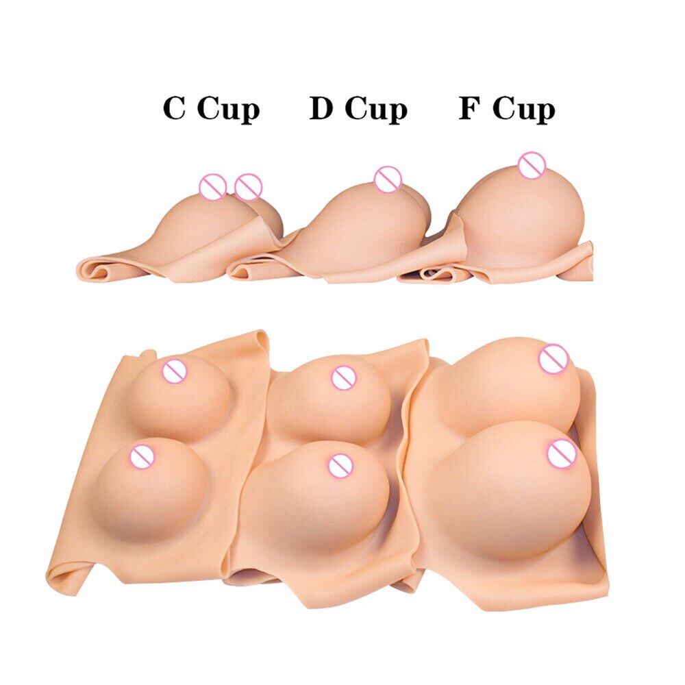 Hollow Back Silicone Breast Forms For Crossdresser