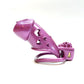 Purple Skull Cock Cage Slave Chastity Cage