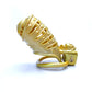 Golden Spiked BDSM Pussy Vaginal Chastity Devices