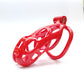 Red Sissy Male Chastity Cock Cage