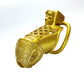 Golden BDSM Shackles Slave Chastity Cage