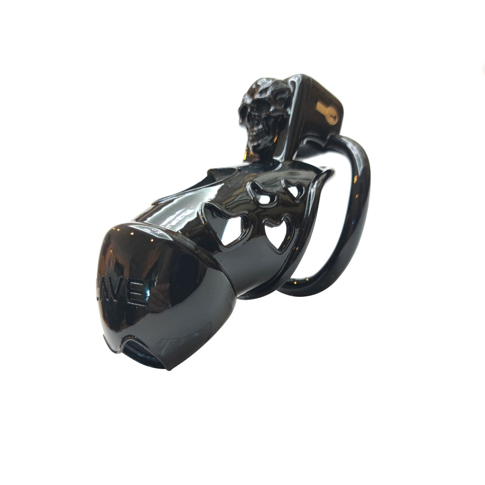 Black Skull BDSM Chastity Cage Sissy Cage