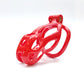 Red Sissy Male Chastity Cock Cage