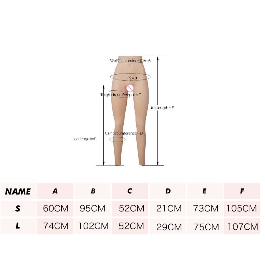 S/L Size  Male to Female Fake Vagina Panties