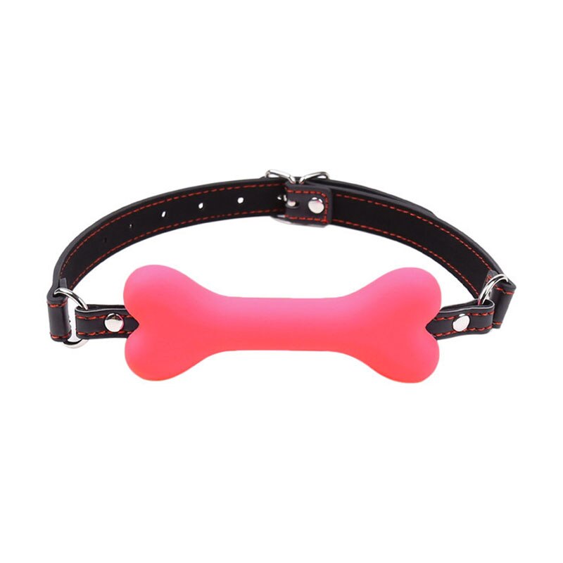 Silicone Dog Bone Slave Open Mouth Gag