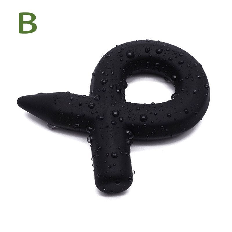 4 Type Black Slave Bondage Cock Ring