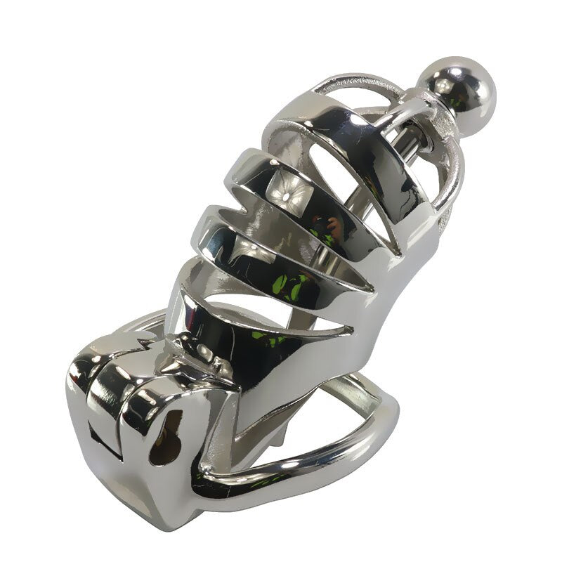 Outdoor Urethral Penis Lock Ring Chastity Cage