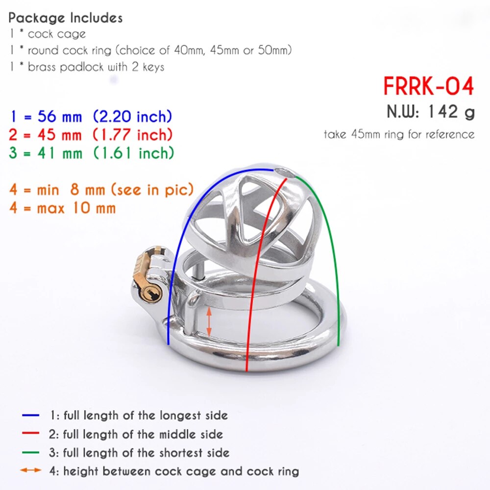 Urethral Plug Catheter Metal Small Cock Cage