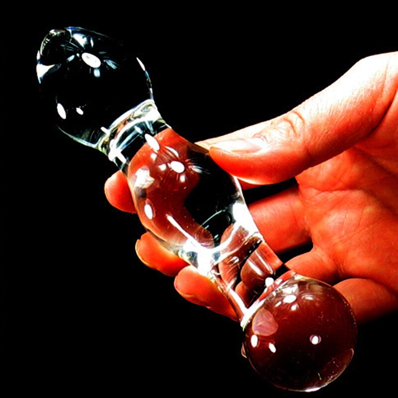 Transparent Glass G Spot Anal Plug