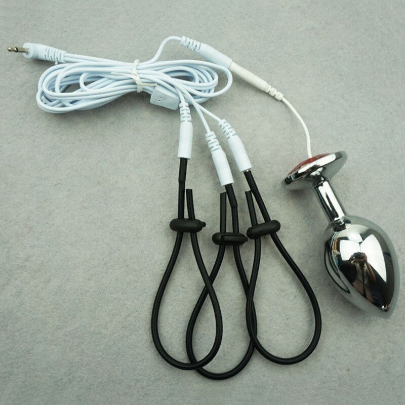 Electric Stimulator Bondage Anal Plug