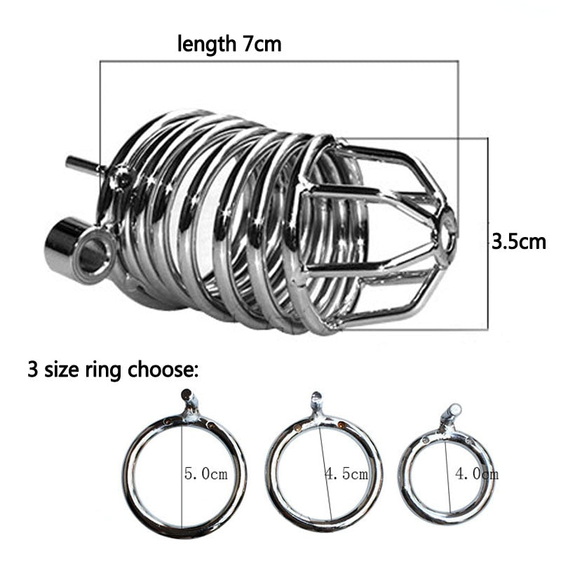 Metal Long Male Chastity Cage Penis Lock