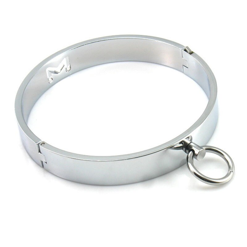 Metal M Slave Collar Bdsm Bondage